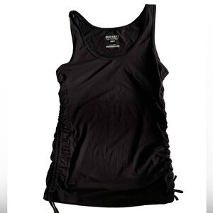 Old Navy - Womens Size: Medium Maternity Black Tank Top with Side Ruching/Ties
